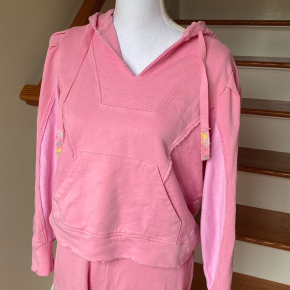 Love Shack Fancy Alouette Hoodie & Mirabella Jogger Pants Lounge Suit Size XS - Picture 10 of 17